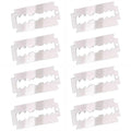 Simulated Acrylic Razor Blade Hair Clips - Punk Y2K Side Accessories for E-Girls & Streetwear