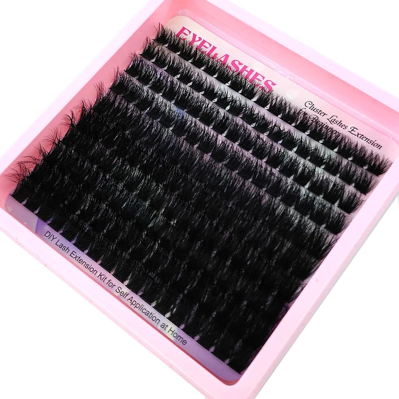 Fluffy Lash Clusters 10-18mm DIY Eyelash Extensions — Mixed Styles & Curl Options