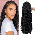 Faux Locs Crochet Hair 12 Strands Gypsy Wavy Dreadlocks 3 Tone Curly Styles