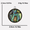 3pcs Water Droplet Pendant Set for Jewelry Making - Stainless Steel & Gold Tones