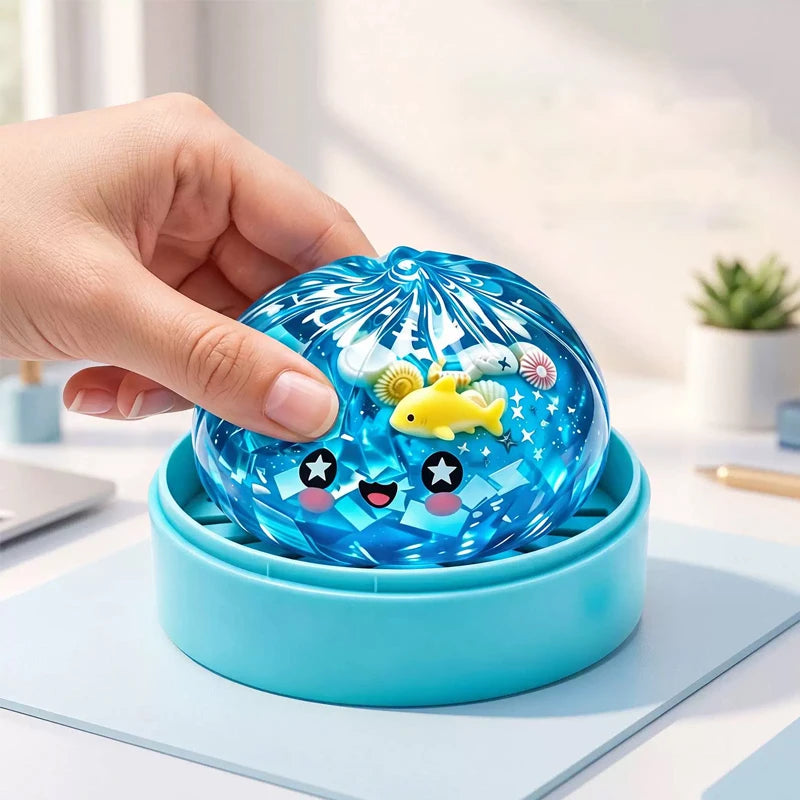 Ocean Ghost Dumplings Squishy Toy Set - Soft Fidget Stress Relief Toys