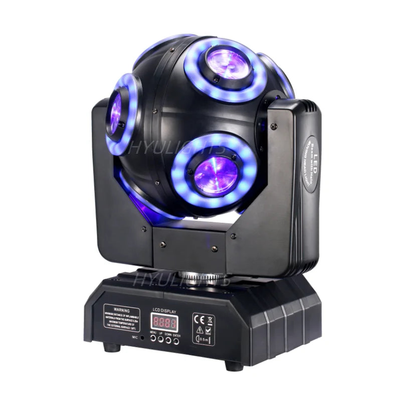 LED Moving Head Light 8x15W RGBW 4in1 Stage Effect with Infinite Rotation