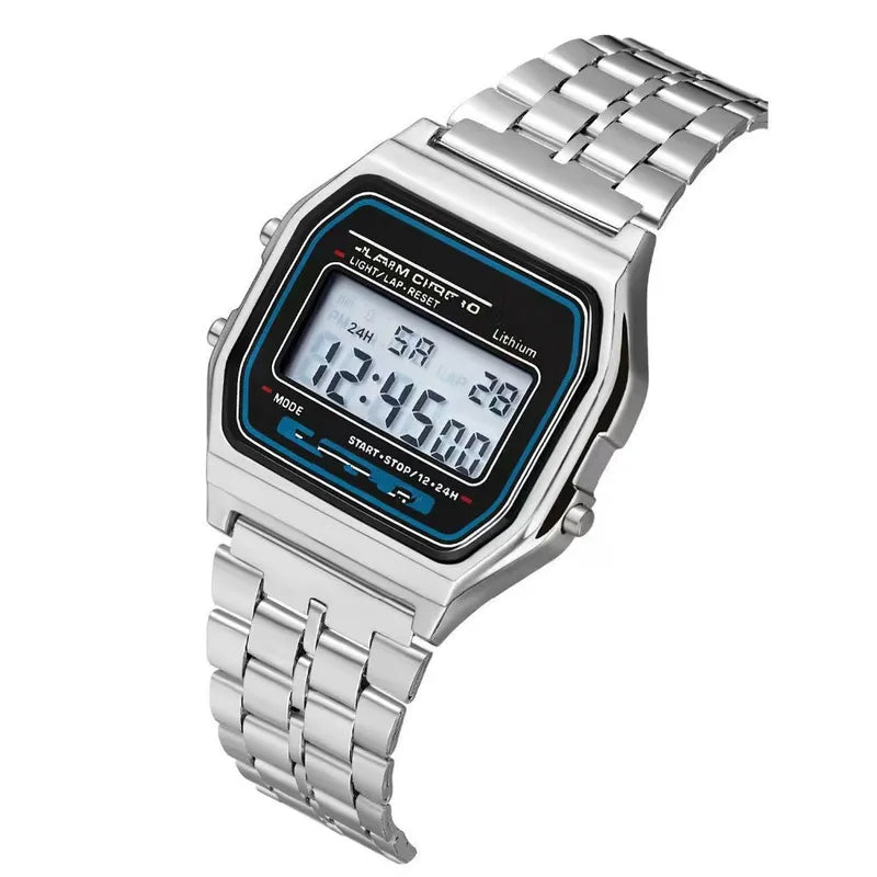 Digital Sports Ladies Watch LED Multifunction Silicone Wristwatch for Women Gift