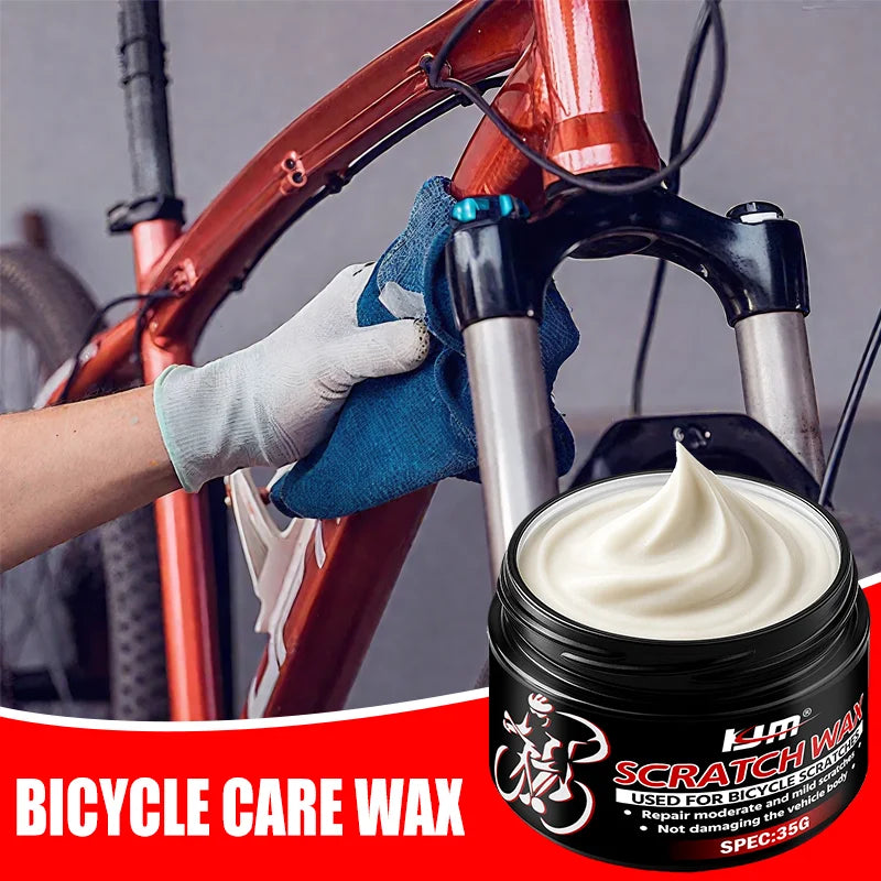 Bicycle Scratch Repair Wax for Frame Polishing and Shine Enhancement - Multi-Surface Bike Care
