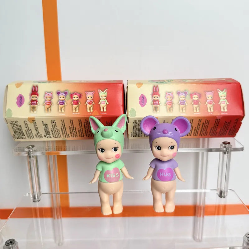 Mini Angel Kiss Series Blind Box Figurines - Cute Desktop & Car Decorations