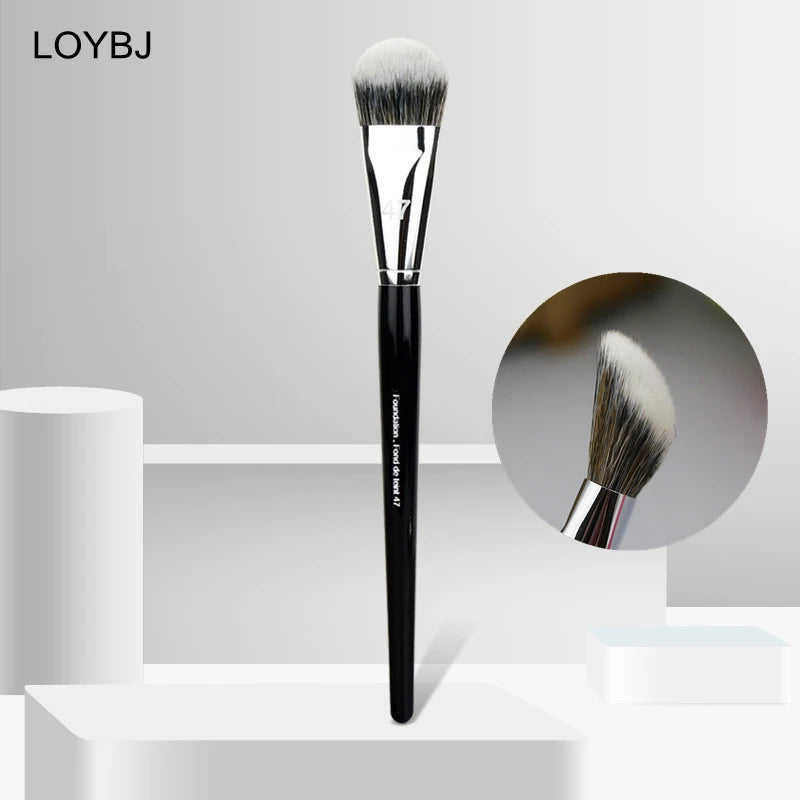 Professional Foundation Makeup Brush Set - Synthetic Face Blenders & Concealer Tools
