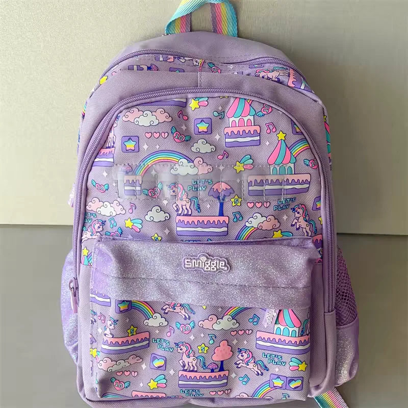 Large Capacity Student Trolley Bag with Lunch Box - Portable Travel Backpack