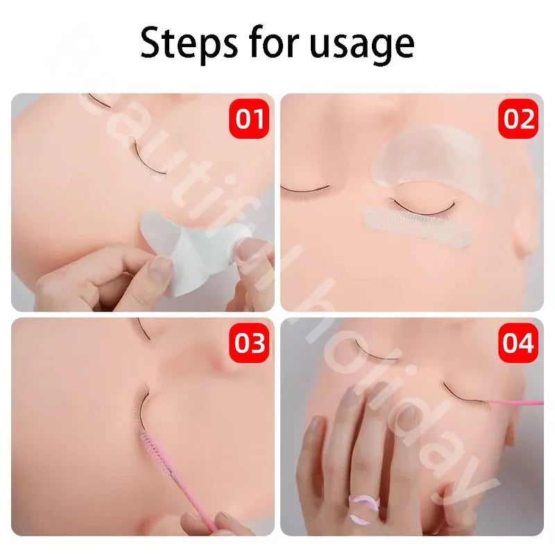Eyelash Extension Gel Eye Patches 200-500 Pairs Under Eye Pads Hydrogel Stickers