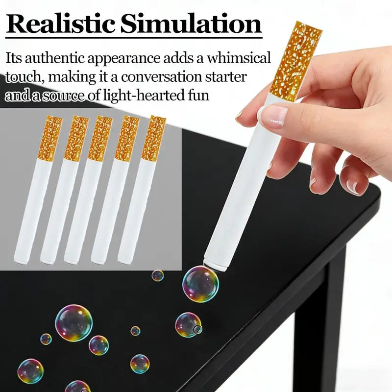 Bubble Cigarette Toy with Bubble Machine & Case - Portable Fun for Parties