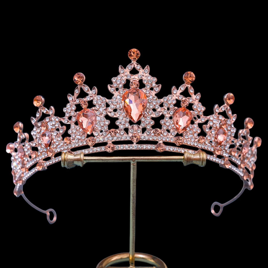 Baroque Crystal Tiaras and Crowns Headbands for Wedding Prom Bridal Jewelry Gift