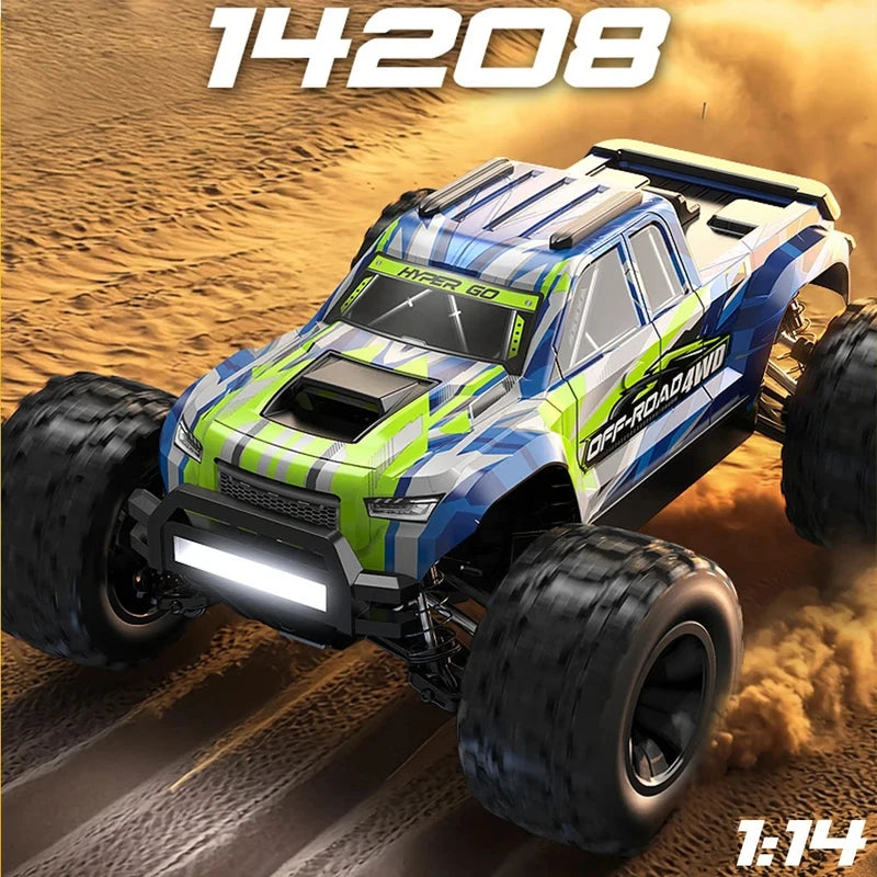 1/14 Scale Brushless Off-Road RC Car - High-Speed 53KM/H Remote Control Vehicle