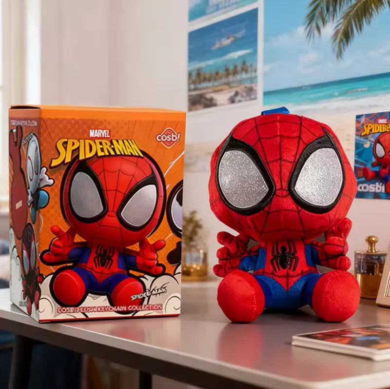 Anime Plush Blind Box Figurines Backpack Pendants - Spider Man Series Gift for Boys