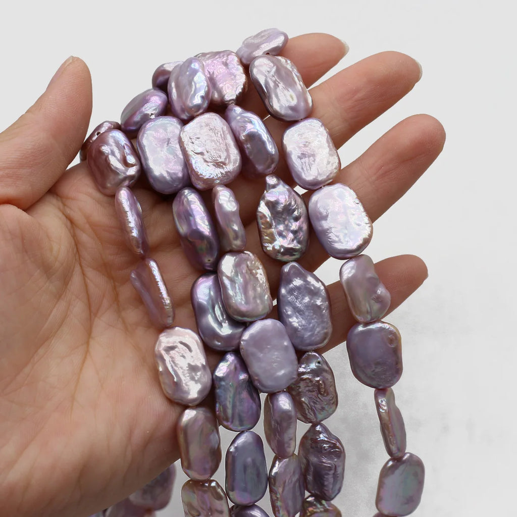 Natural Freshwater Baroque Pearl Beads for Jewelry Making 15x18mm Loose Beads
