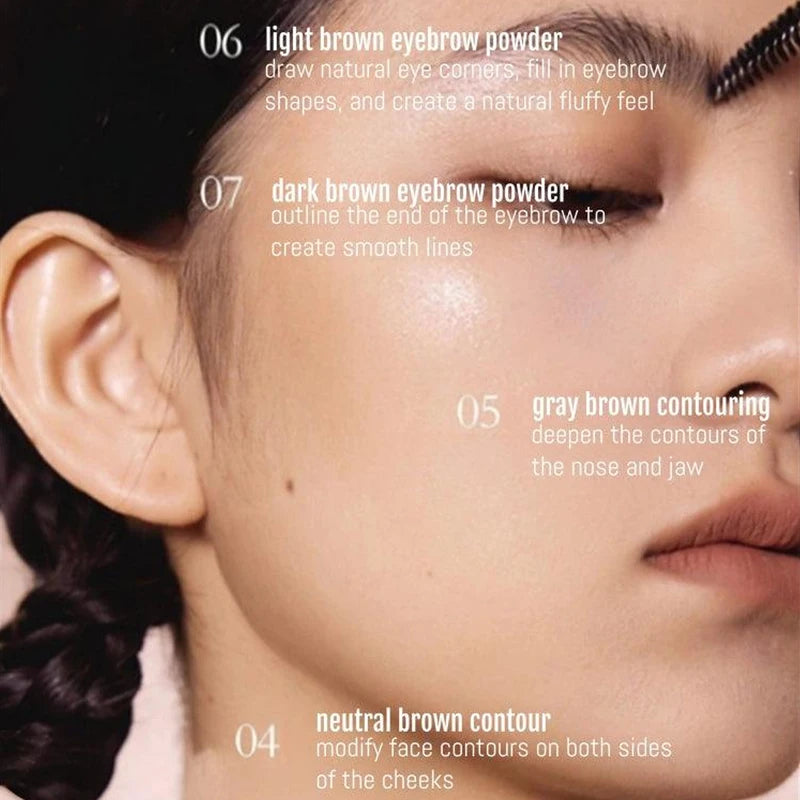Multi-Purpose Face Palette with Fine Powder Texture - Sculpt & Highlight - 3 Color Variants