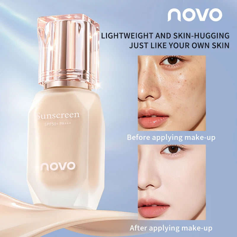 Long-Lasting Foundation Makeup with Concealer for Dark Circles - Light & Moisturizing SPF Sunscreen
