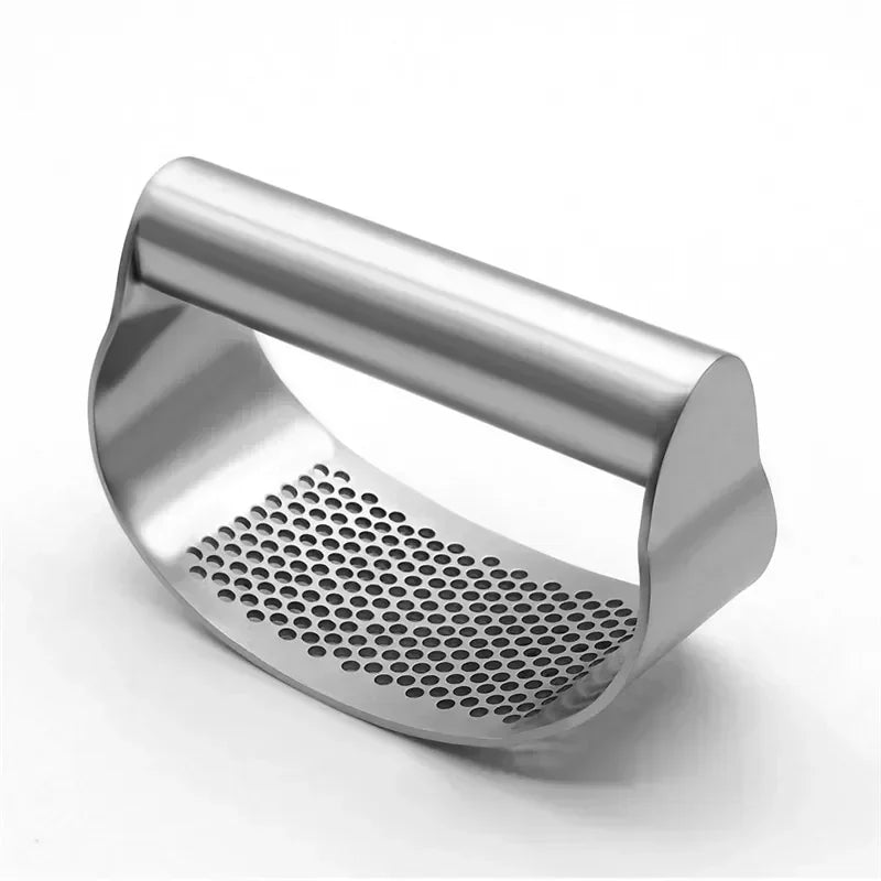 Upgraded Stainless Steel Garlic Press & Ginger Crusher - Kitchen Gadget