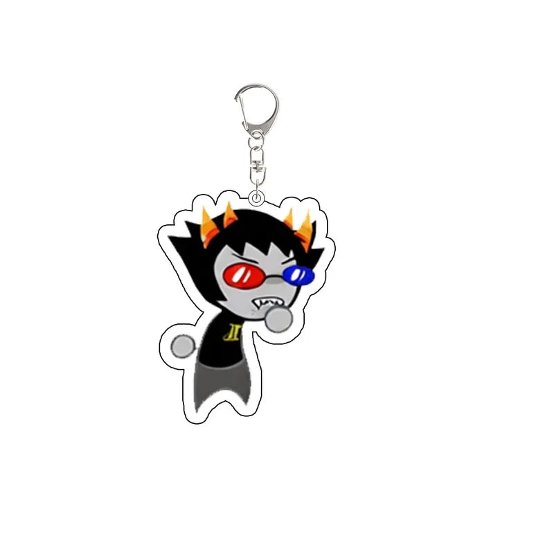 Game Keychain Set for Backpack Accessories - Roxy Lalonde, Dirk Strider & Friends