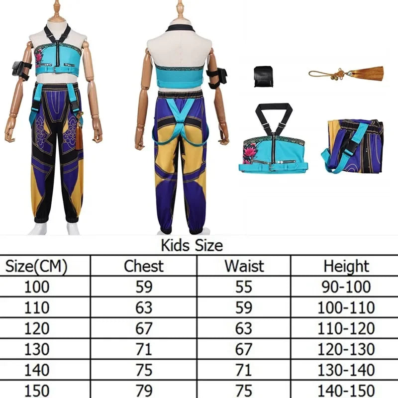 Halloween Demon Cosplay Costume for Kids with T-Shirt Skirt and Socks