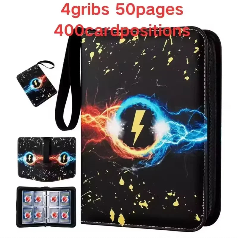 400PCS Toy Collection Photo Album Binder with Zipper and Card Holder