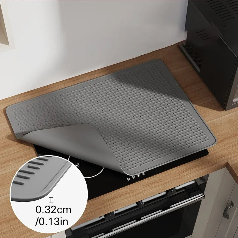Silicone Induction Cooktop Protector Mat Heat-Resistant Non-Slip Kitchen Cover