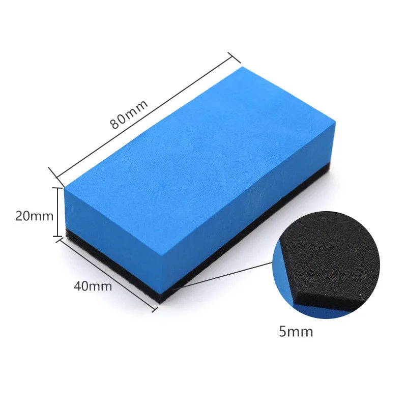 Car Ceramic Coating Sponge Applicator Pads for Wax & Polishing - Blue