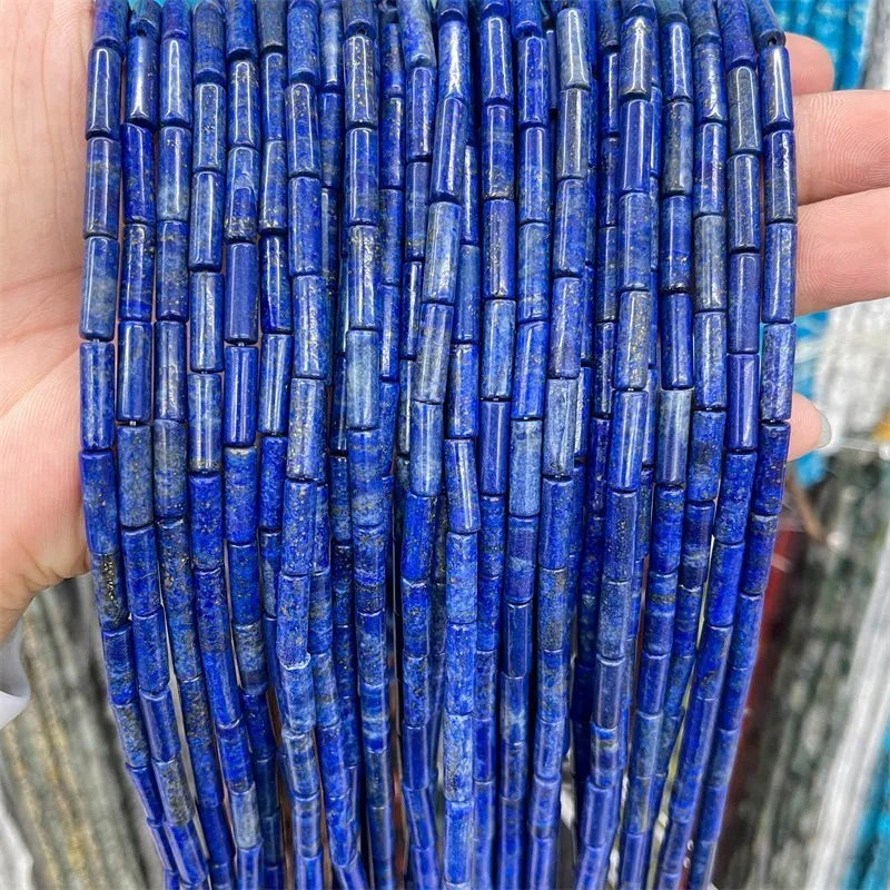 Natural Stone Agate Jasper Turquoise Beads - 4x13mm Tube Shape Loose Spacer Jewelry Making