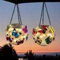 Solar-Powered Butterfly Lanterns Outdoor Hanging Lights Yard Decor - 1/2pcs