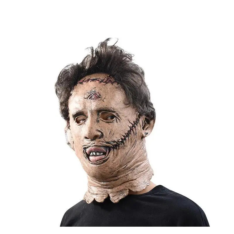 Halloween Leatherface Latex Mask for Cosplay & Party Costumes
