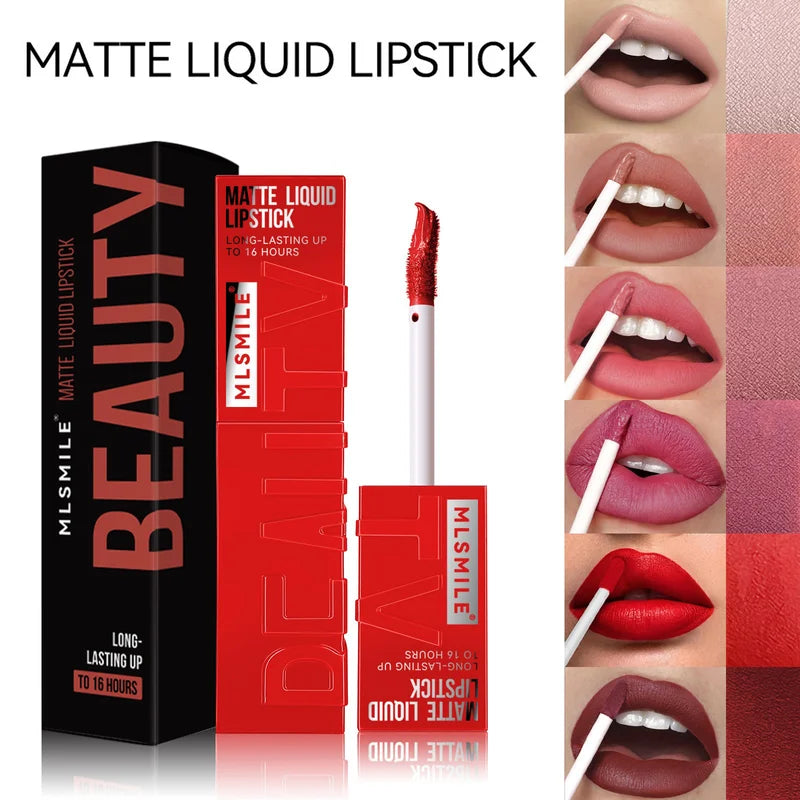 Long Lasting Velvet Matte Lipstick 6 Colors Waterproof Non-Stick Lip Gloss