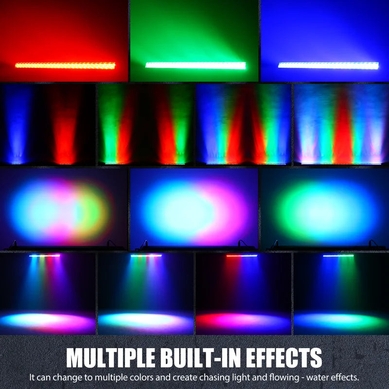 LED Wall Wash Light 252 RGB DMX Stage Lighting for DJ Concert Wedding