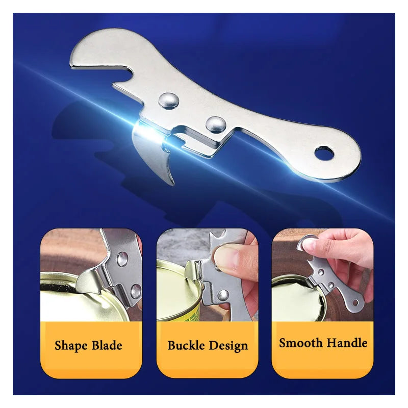 Multi-Color Portable Bottle and Jar Opener Kitchen Gadget, Can & Bottle Opening Tool