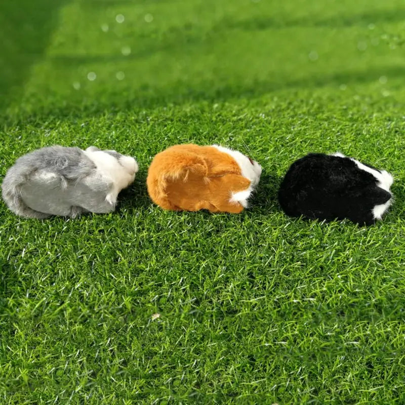 Lifelike Hamster Guinea Pig Animal Figurine - Soft Faux Fur Home Decor Gift