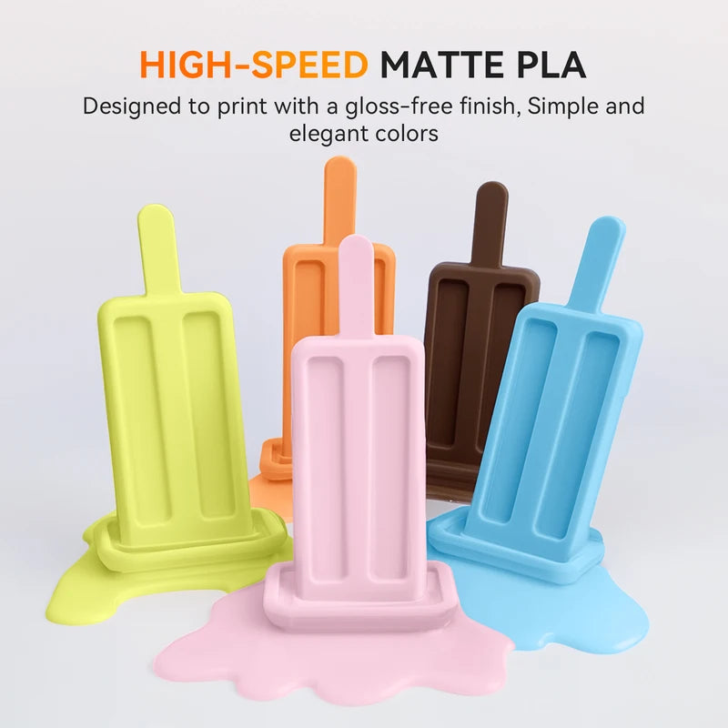 High Speed Matte 3D Printer Filament Bundle - Multiple Colors, 175mm, Non-Toxic