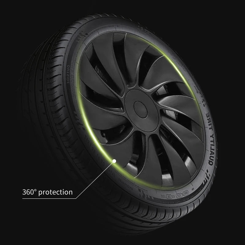 Tesla Model Y 19-Inch Hubcap Replacement Set - Full Rim Cover for 2025-2026