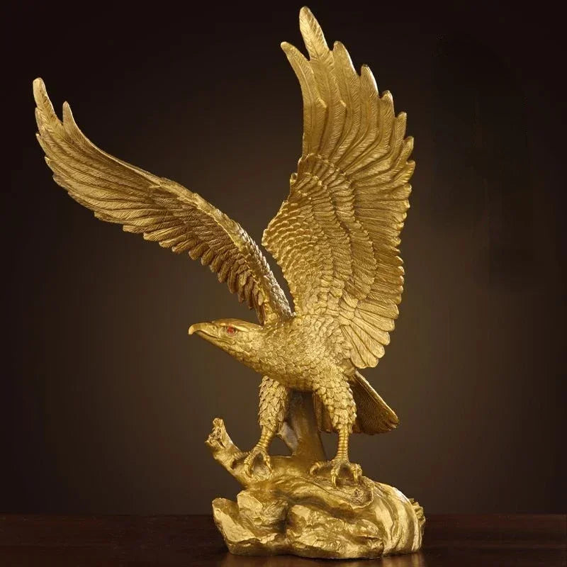 Copper Eagle Ornament for Home Office Decor - Great Exhibition Winged Sculpture