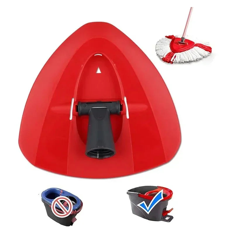 Spin Mop Base Disc - Replacement Plastic Triangle Mop Head for 360° Rotating Mop
