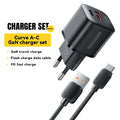 20W GaN USB-C Fast Charger for iPhone, iPad & Smartphone - Universal Plug Options