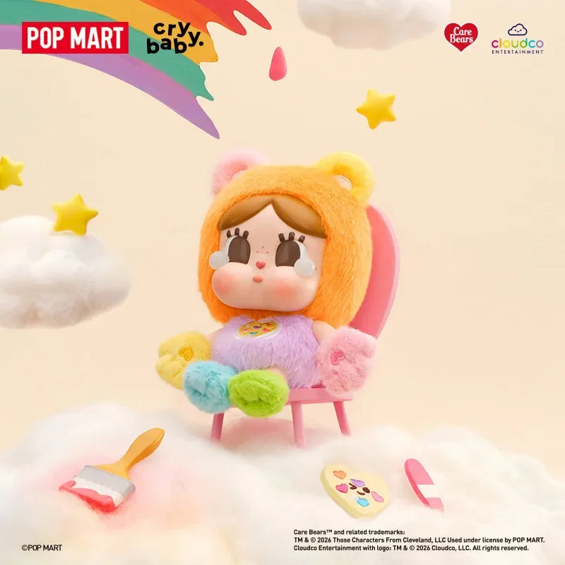 Pop Mart Crybaby Care Bears Vinyl Plush Pendant Blind Box Toy - Mystery Figure Ornament