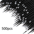 Disposable Micro Brush Applicators for Eyelash & Lip Makeup - 500 Pcs Set