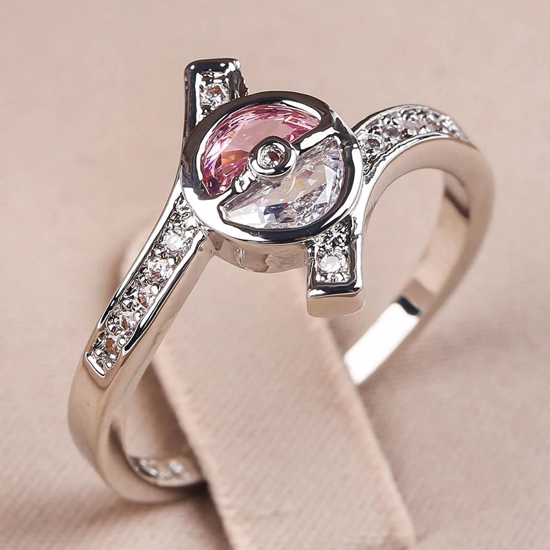 Delicate Synthetic Zircon Ring for All Seasons - Fashionable Gift Jewelry