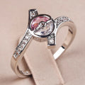 Delicate Synthetic Zircon Ring for All Seasons - Fashionable Gift Jewelry