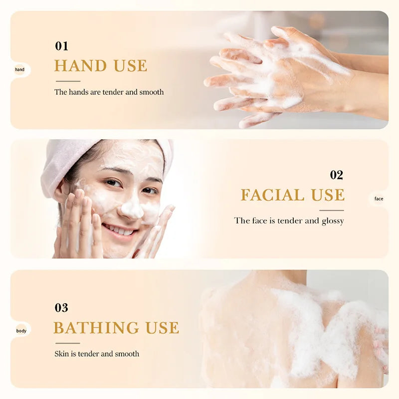 White Rice Facial Soap - Moisturizing & Oil Control Cleansing Foam