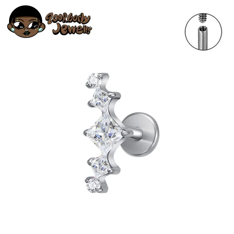 Titanium Body Piercing Jewelry Helix Tragus Conch Lip Labret Nose Earring Set