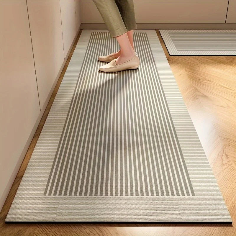 Minimalist Kitchen Floor Mat Anti Slip Runner Rug - Water & Oil Absorbent Home Decor