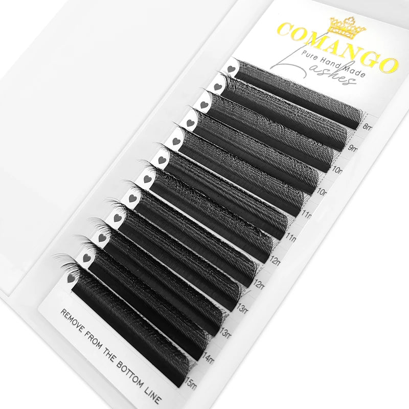 3D W-Shaped False Eyelash Extensions Premade Fans C/D Curl Natural Look