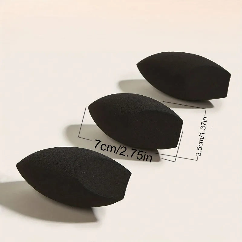 3 Pack Reusable Makeup Sponges for Foundation - Black Beauty Blenders