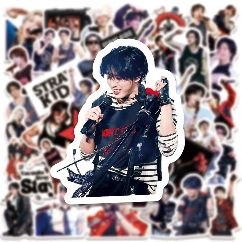 Waterproof Sticker Pack - Stray Kids World Tour Muscle Man Notebook Decals