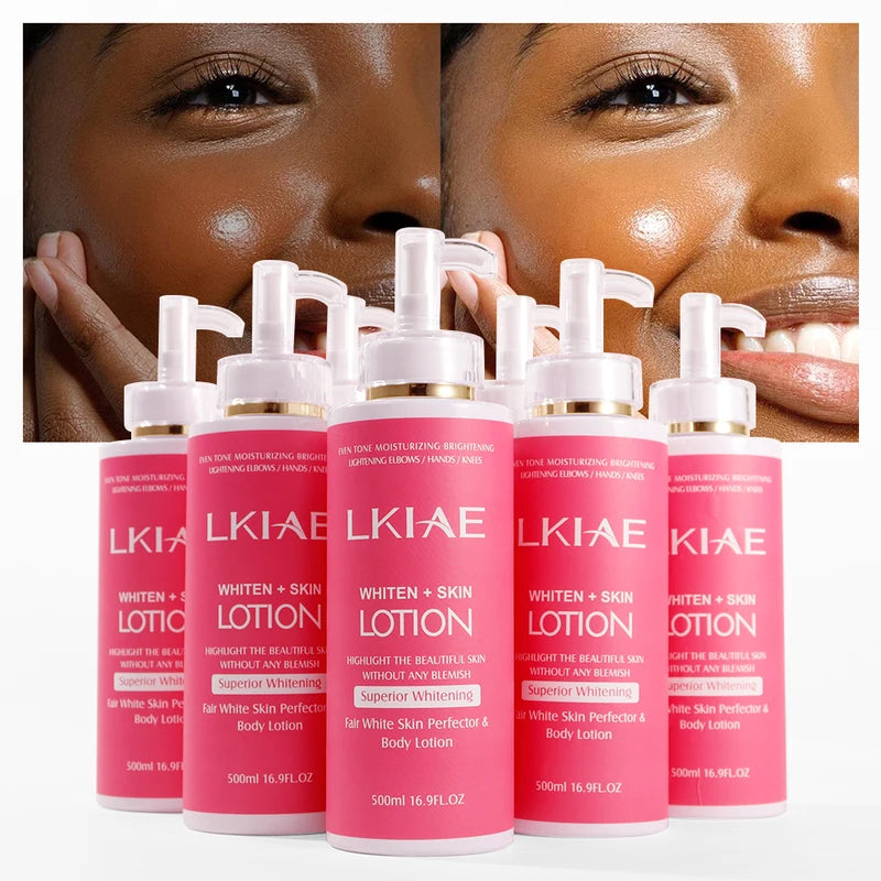 Niacinamide Whitening Body Lotion with Rose Oil & Vitamin C - 500ml Moisturizer for Brightening Skin
