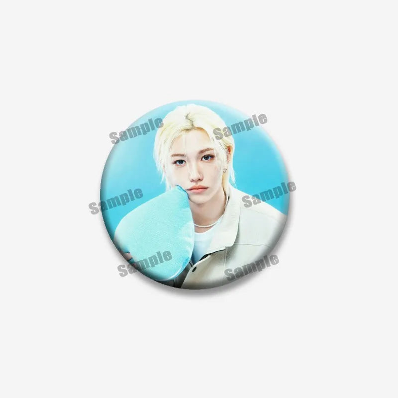 Kpop Boys Band Coin Badge Lapel Pin Jewelry for Fans - Multiple Colors & Sizes