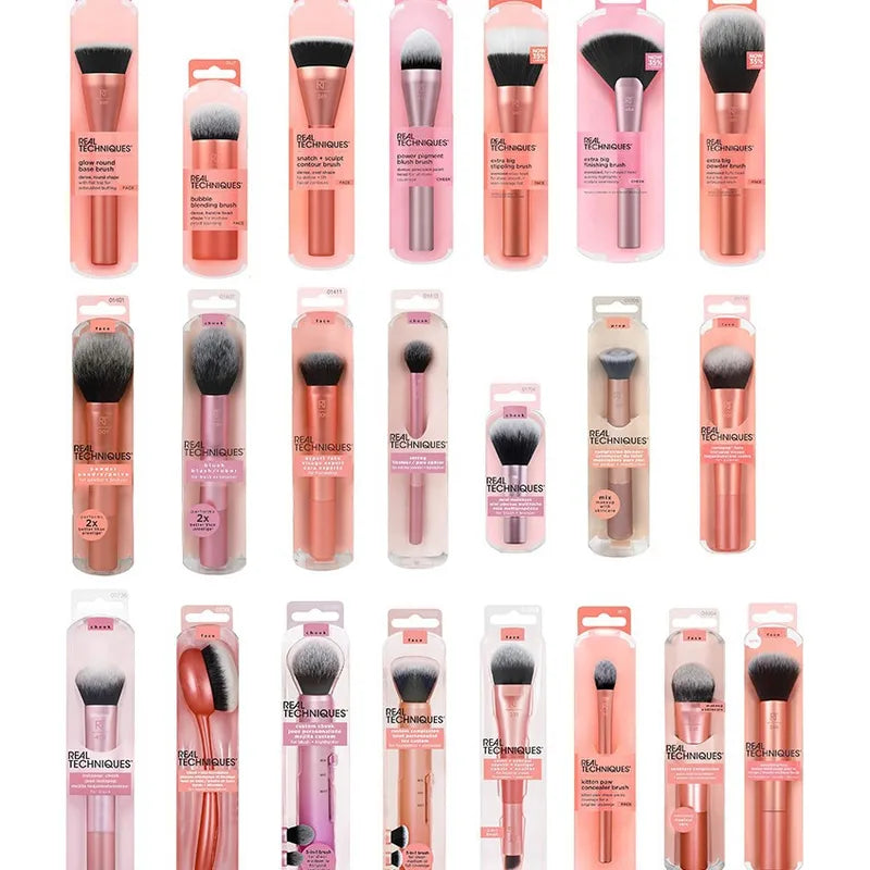 Complete Makeup Brush Set with Blenders and Eye Brushes - Multicolor Options